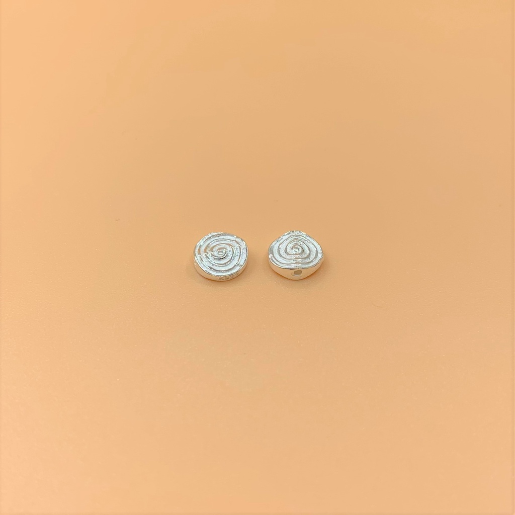 Charm nối bánh xe xoáy ốc - Charm Bạc 925 - Mã CB027