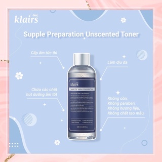 Toner cấp ẩm Dear Klairs không mùi