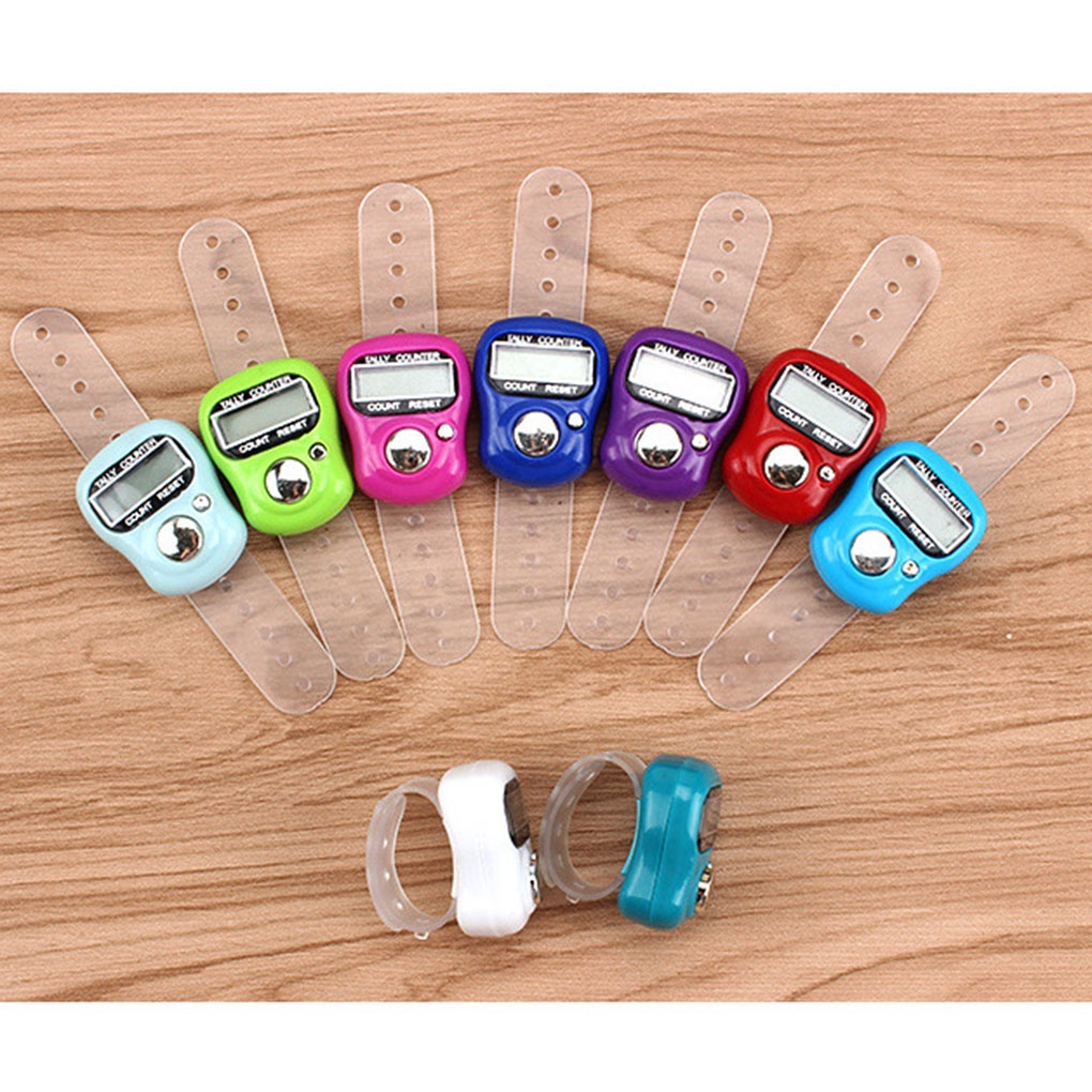 Color Random Digital Counter LCD Display Wrist Wearing Watch Design Plastic Electric Counters【vollter1】