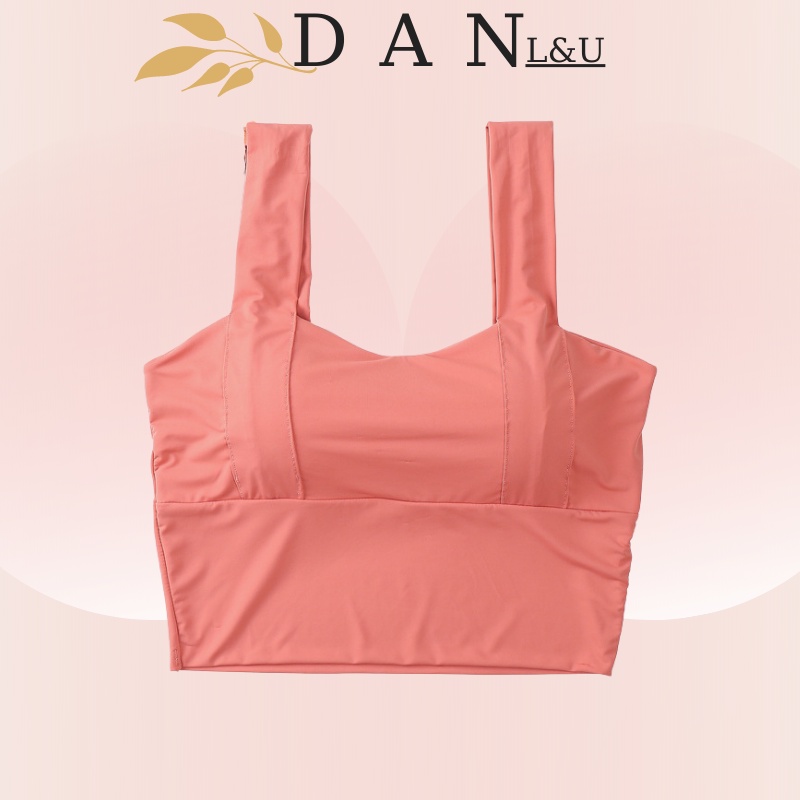 Áo Ngực Đúc Su 2 Quây Ngang Dáng Croptop Chất Mát Lịm DAN L&amp;U A123
