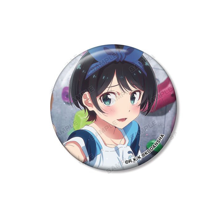 Huy hiệu cài áo in hình Kanojo Okarishimasu DỊCH VỤ THUÊ BẠN GÁI anime chibi