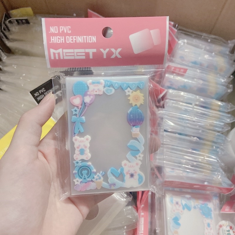 Sleeve bọc thẻ bài MeeT YX in sẵn hình decor  - Size double 6191