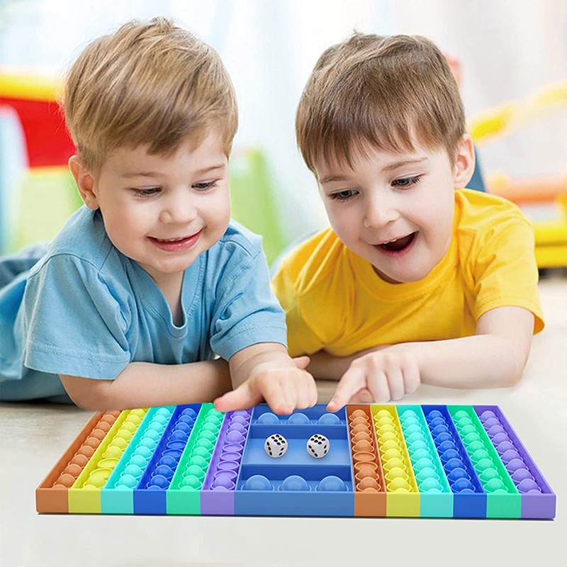 32*19CM Big Size Đồ Chơi Pop It Tiktok bong bóng giải tỏa căng thẳng độc đáo sáng tạo Push Pop Fidget Toy Bubble Rainbow Đồ Chơi Stress Relief Special Needs Silent Classroom Tiktok Board Game Đồ Chơi Giáo Dục For Kids