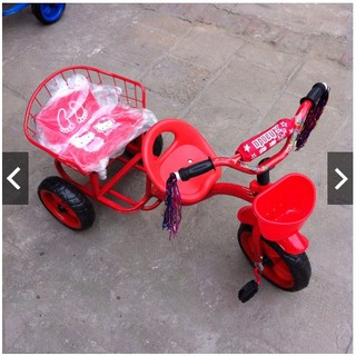 [Freeship] Xe đạp đôi 3 bánh cho bé (xe lôi, xích lô kéo 2 ghế)