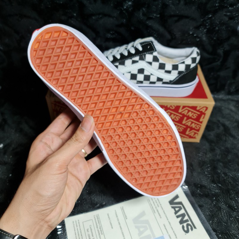 Giày thể thao nam nữ vans old skool ,Gìay caro đen trắng thời trang full box bill
