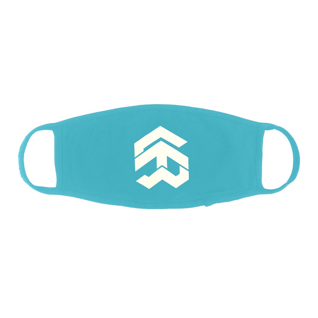 5THEWAY® /solid/ BIG LOGO MASK™ in MARINE BLUE aka Khẩu Trang Xanh Dương