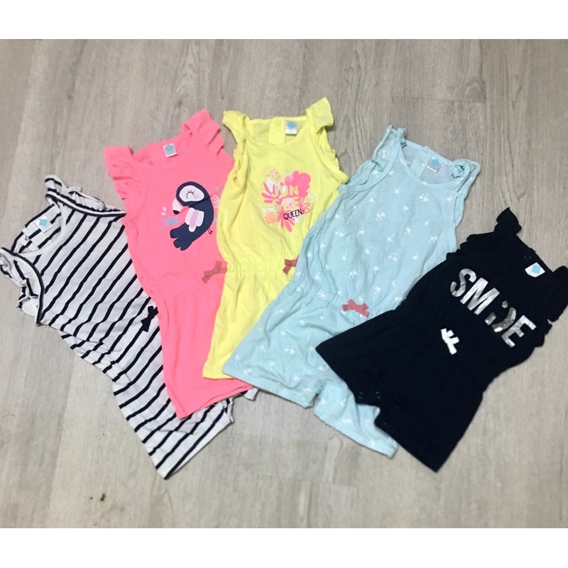 Body đùi Jumpsuit cho bé gái từ 3-36 tháng