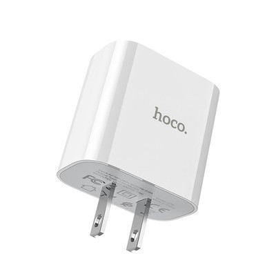 Củ sạc nhanh PD20W Hoco C76 1 cổng Type- C, sạc nhanh 3A, chân cắm chuẩn tiêu chuẩn ( chân dẹt )