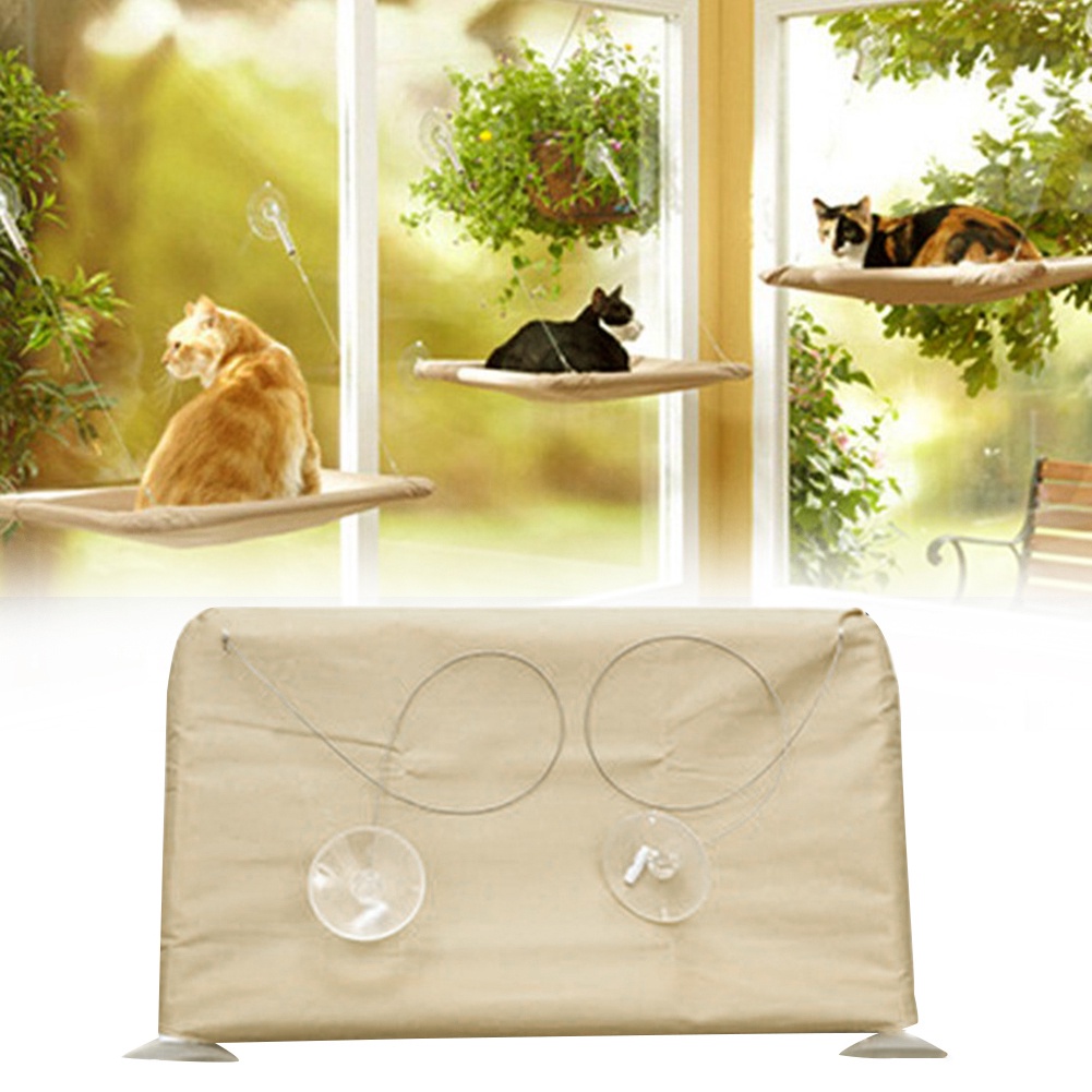 Võng Nằm Cho Thú Cưng Có Giác Hút Gắn Cửa Sổ