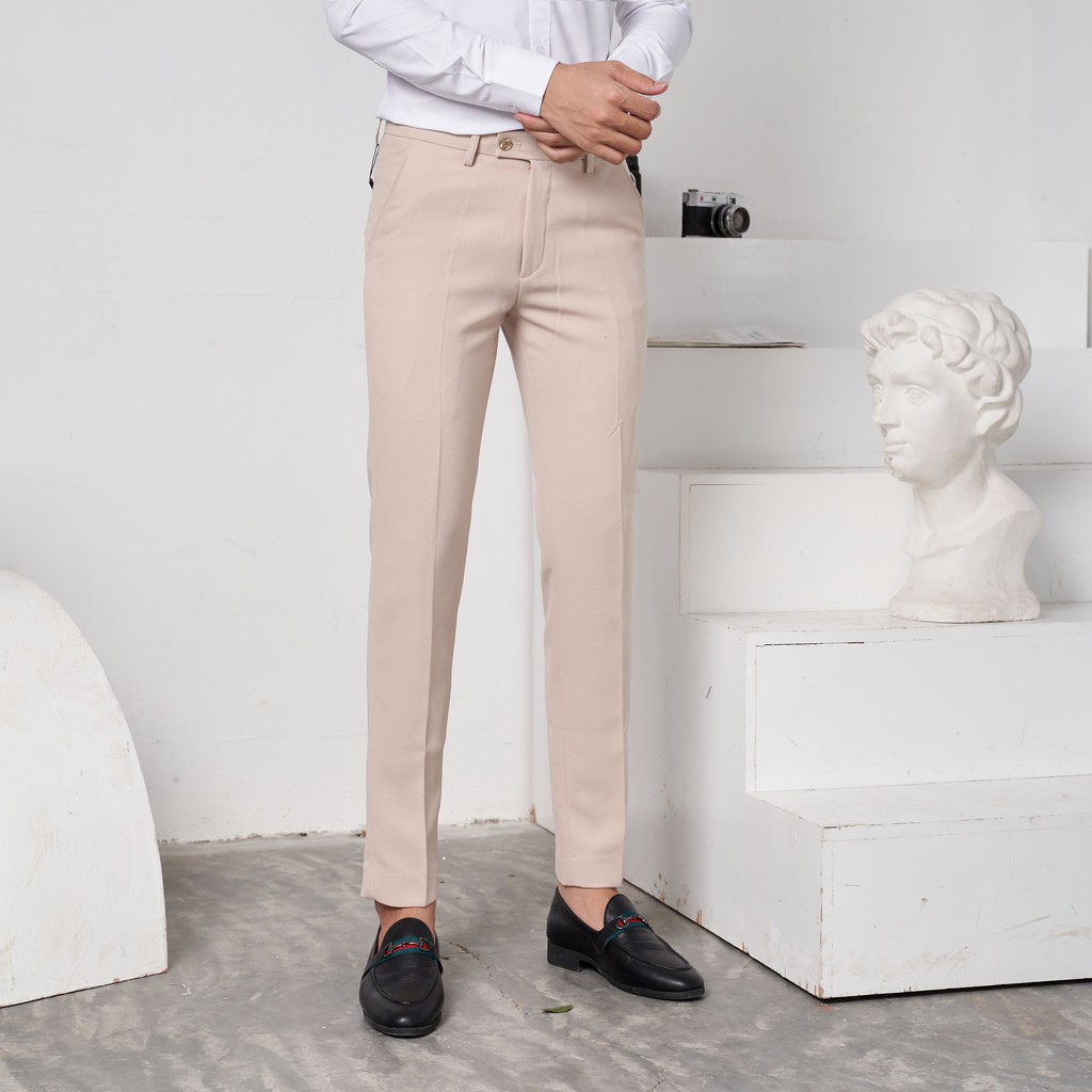 Quần âu nam vải chéo 79 slim-fit Edana Menswear, chống nhăn, chống xù ,dành người cân nặng 45 -78kg