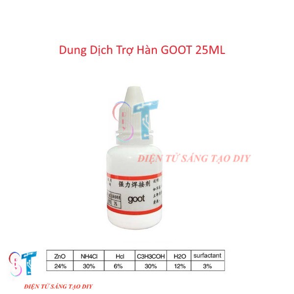 Dung Dịch Trợ Hàn GOOT 25ml