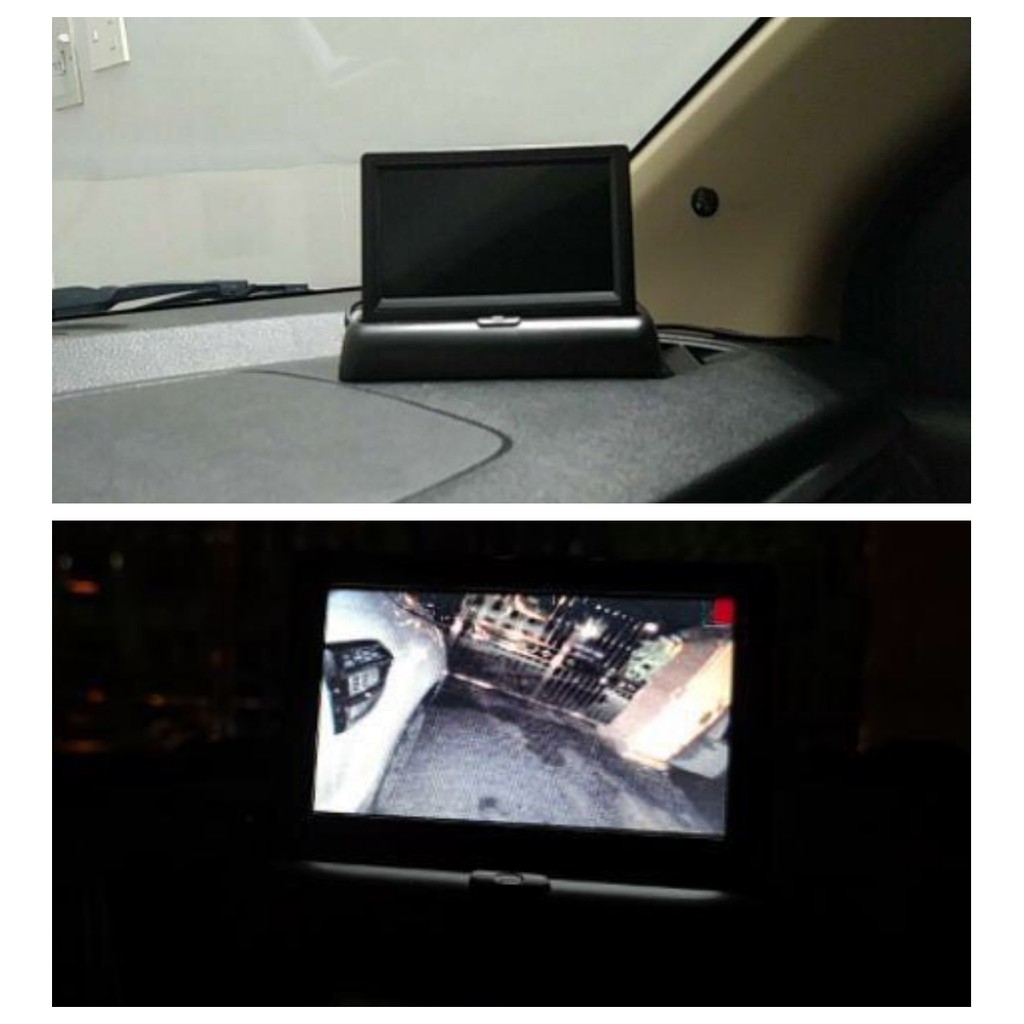 Bộ camera căn lề ô tô, xe hơi YOELBAER không cần khoan gương, màn hình LCD dễ dàng lắp đặt | BigBuy360 - bigbuy360.vn
