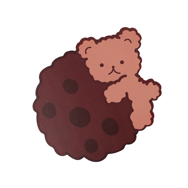 Miếng lót chuột máy tính Forev, bàn di chuột dễ thương 200x200mm, tấm lót chuột hình gấu tấm đệm cao su dày chống trượt | BigBuy360 - bigbuy360.vn