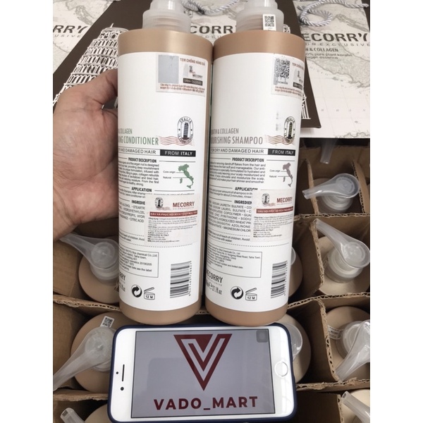 Cặp Dầu Gội Chuẩn Salon Hiệu MECORRY(Ý) Giúp Mọc Tóc  Ngăn Ngừa Rụng Tóc Hiệu Quả ( SP41232335)