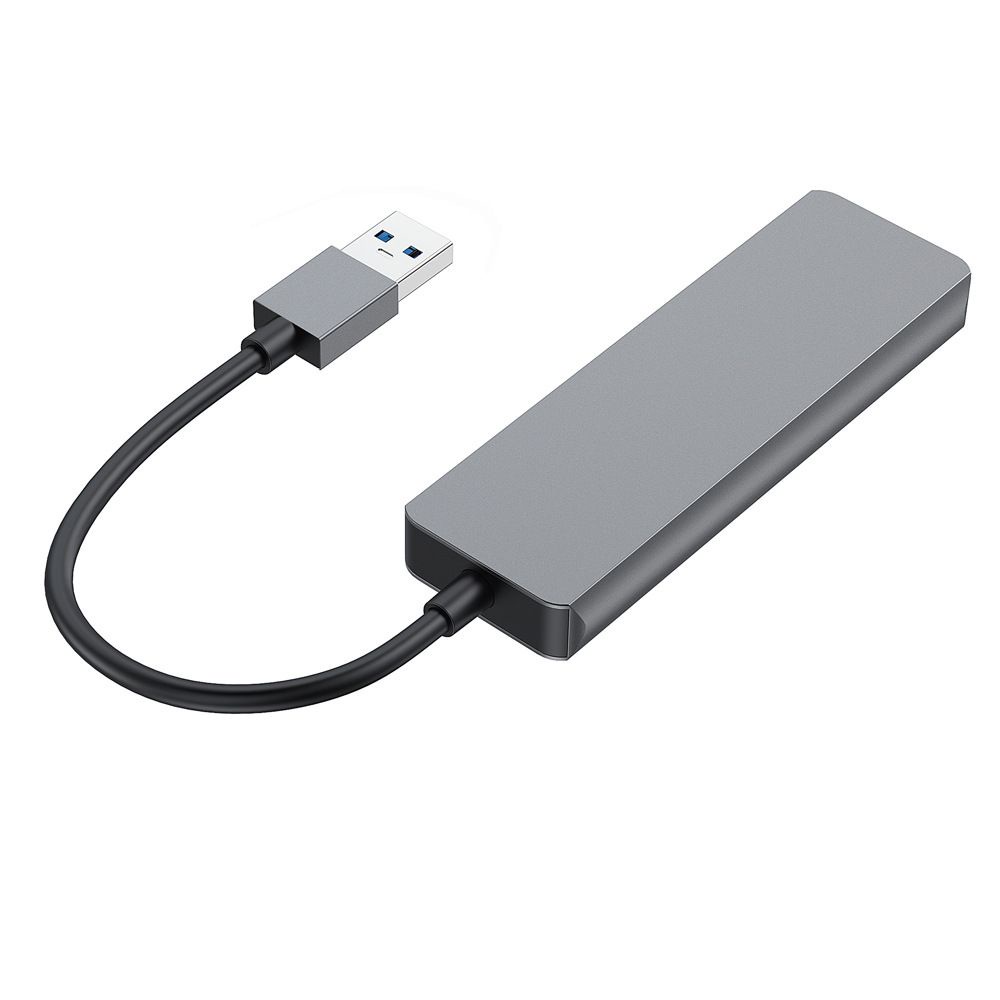 Hub chia 4 cổng USB 3.0 5Gbps tốc độ cao bằng hợp kim nhôm cho laptop&lt;br&gt;