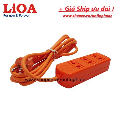 Ổ cắm điện 3 ổ công suất cao LIOA - Ổ cắm điện loại tốt chịu tải cao 15A-3300w LIOA S3TC