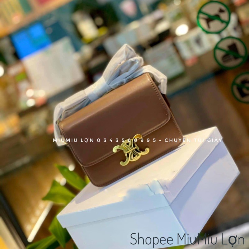 TÚI CE.Li.Ne VUÔNG DA TRƠN KHOÁ X   IB TRƯỚC