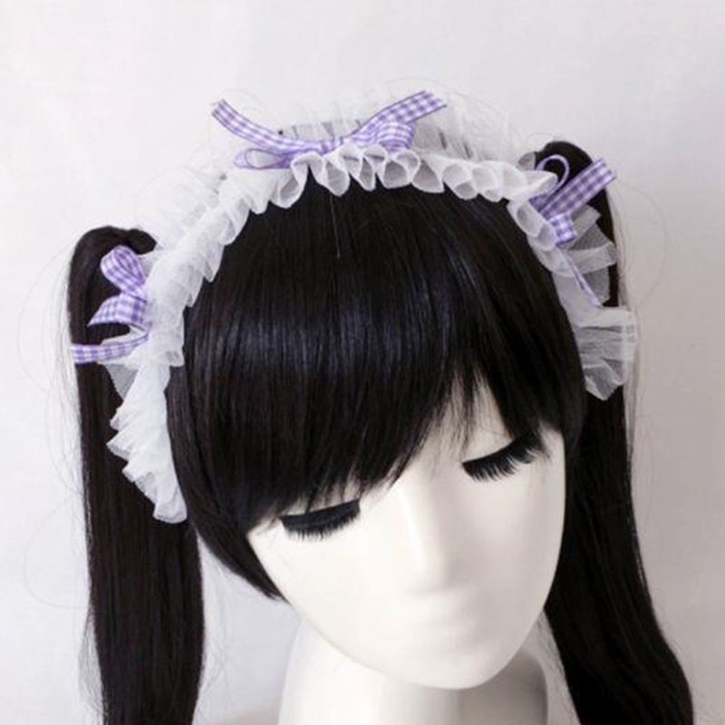 Băng Đô Cài Tóc Đính Nơ Ren Phong Cách Lolita