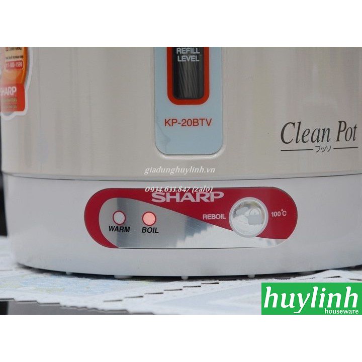 Bình thủy điện Sharp KP-20BTV- 1.7 lít - Thái Lan