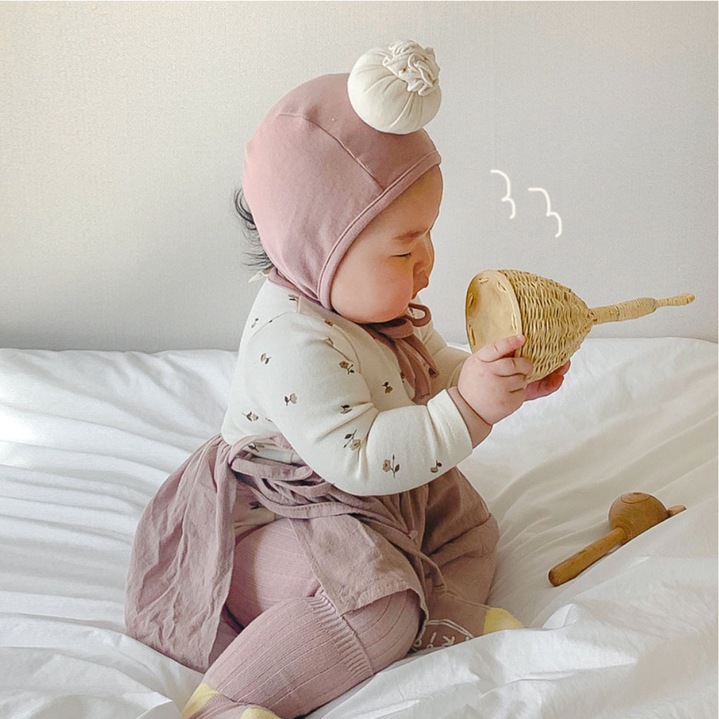 Bộ Áo Liền Quần Phong Cách baozi Dễ Thương Thời Trang Mùa Thu Cho Bé Gái 0-24 Tháng Tuổi 752w