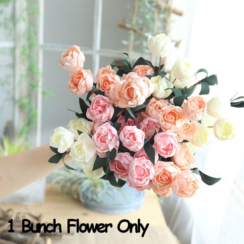 KUNHEV 1 Bó Hoa Hồng Giả Để Trang Trí