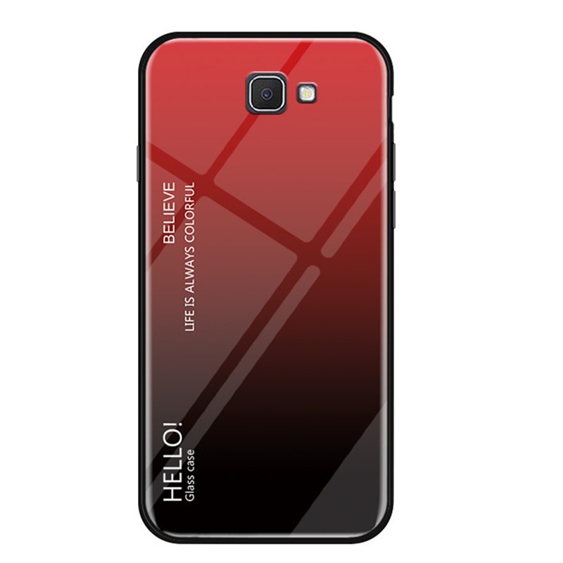 Ốp điện thoại kính cường lực viền silicone cho Samsung Galaxy J7 Prime/On7 2016 | BigBuy360 - bigbuy360.vn