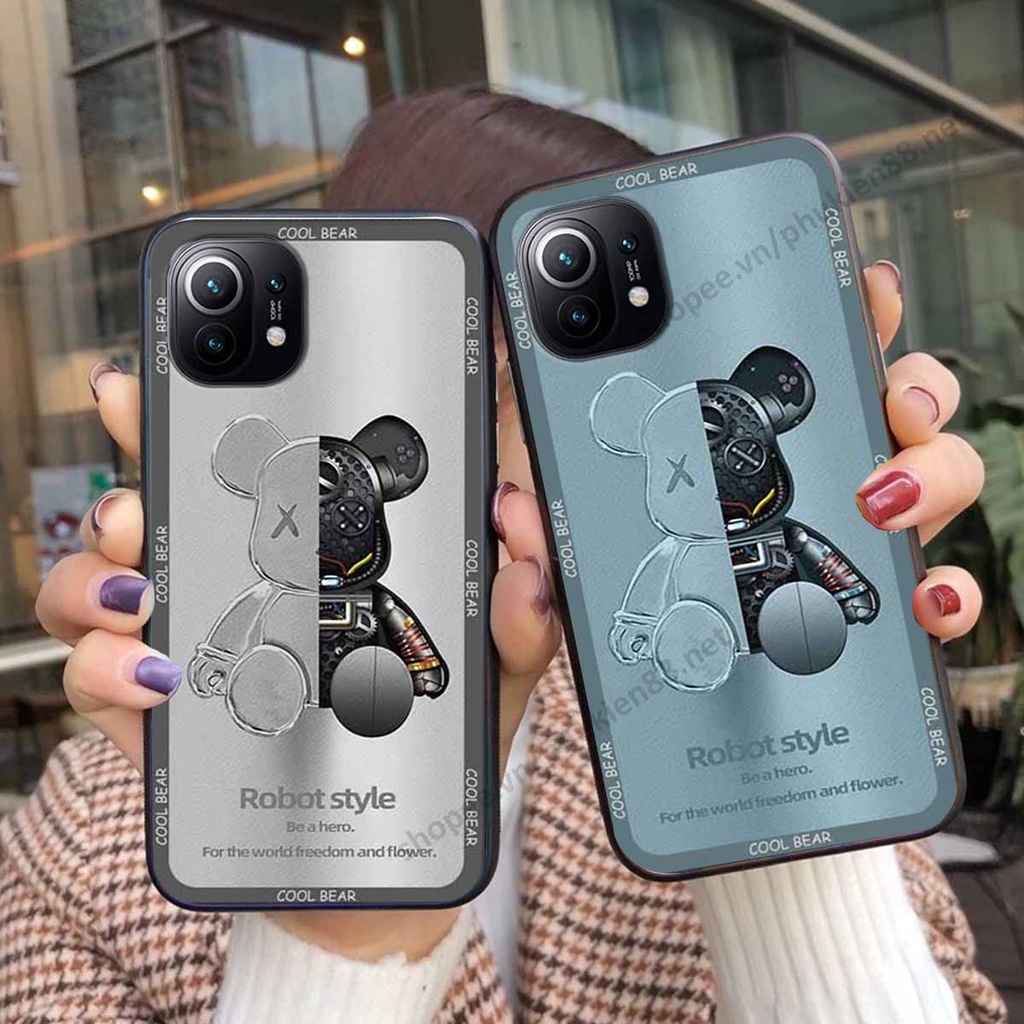 Ốp Xiaomi Poco X3 / Poco X3 Pro bear, k@ws thương hiệu phong cách ốp lưng thời trang cao cấp