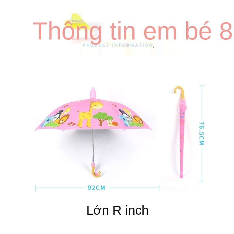 Ưu đãi đặc biệt cho bé trai gái dù lớn hoạt hình trẻ em chống nắng tay cầm dài che ô học sinh tiểu