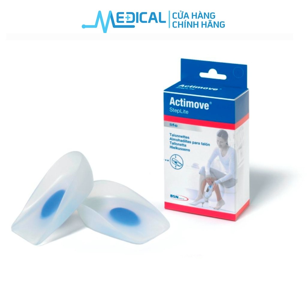 Đệm gót chân cao cấp silicone ACTIMOVE StepLite giúp bảo vệ gót chân hiệu quả - MEDICAL