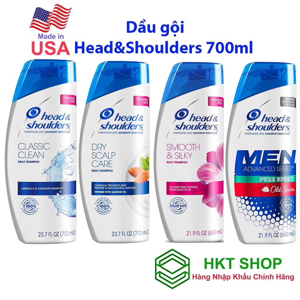 [USA] Dầu gội Head&Shoulders (H&S) Mỹ 700ml - HKT Shop