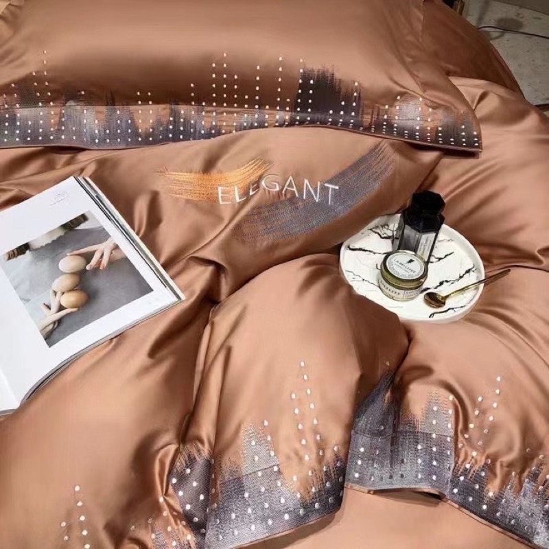 BỘ CHĂN GA LUXURY LỤA DỆT SỢI 140s MÙA XUân - Hè cao cấp nhất 2022