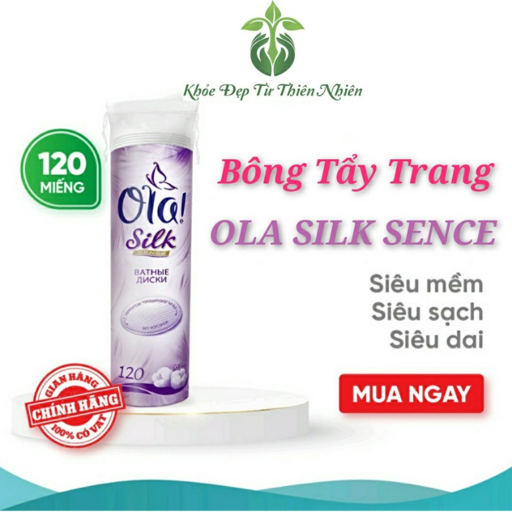 Bông Tẩy Trang Ola 100% Cotton 120 Miếng