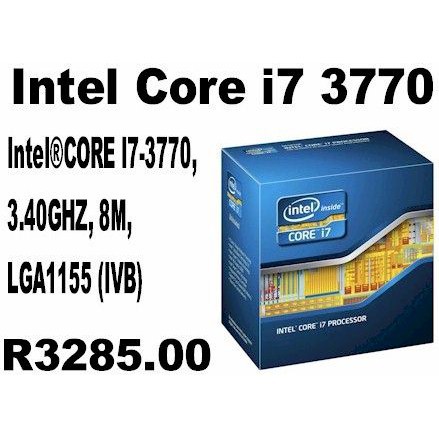 CPU socket 1155, Core I7 3770, i7 3770s, i7 3770T, i7 3770K, i7 2600, i7 2600K, i7 2700K, chip máy tính