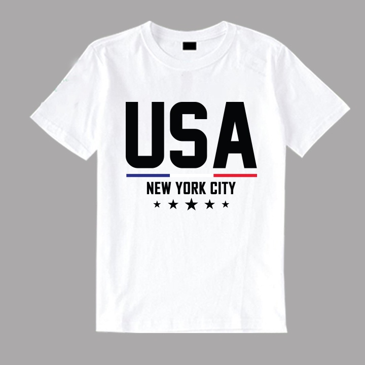 Áo Thun USA Nam Nữ Unisex Tay Ngắn Mẫu Mới