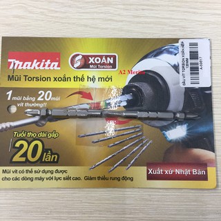Đầu vít Torsion xoắn kép 120mm Makita (Made in Nhật Bản)