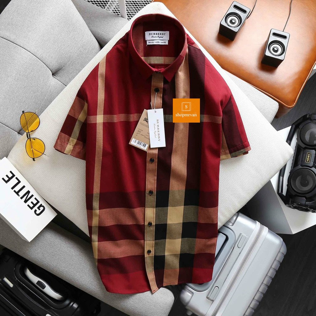 ÁO SƠ MI NAM KARO TAY NGẮN KIỂU DÁNG THỜI TRANG PHONG CÁCH MỚI