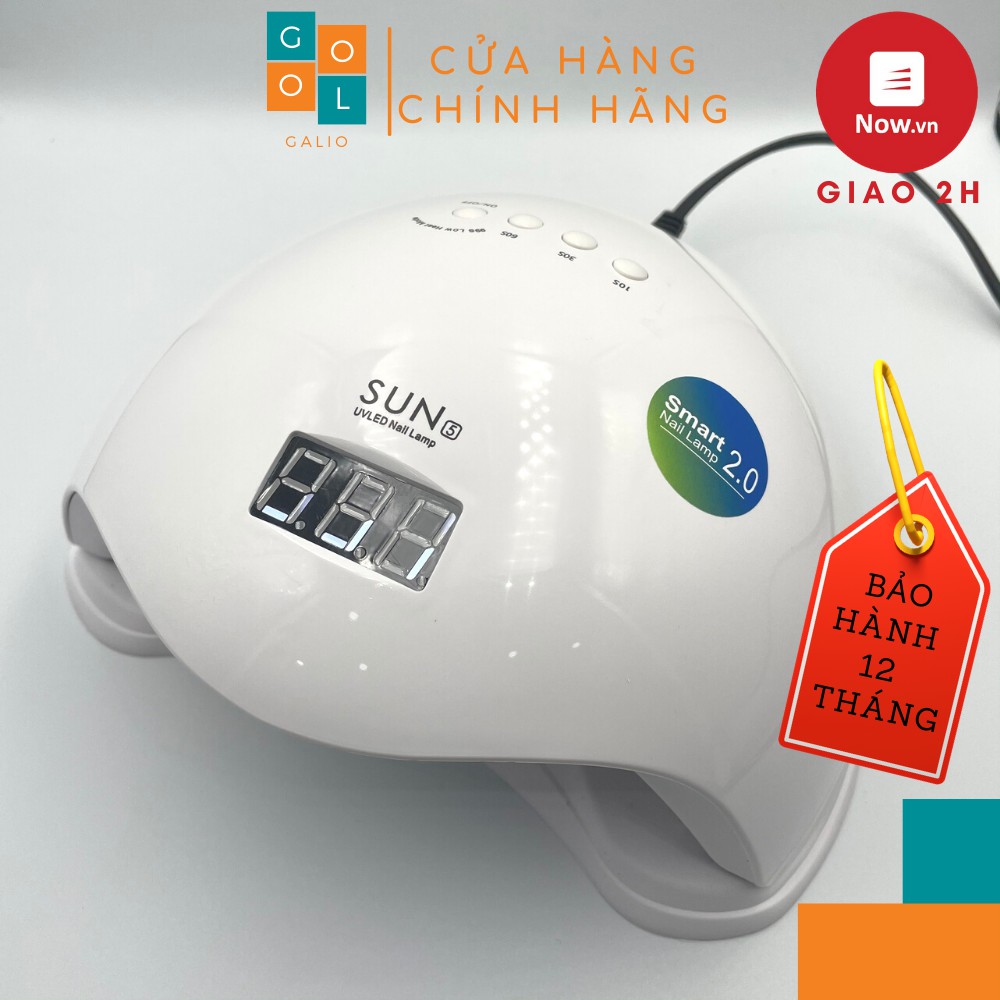 Máy hơ gel Sun 5 Tem Xanh Chính Hãng 48W- Màu Trắng