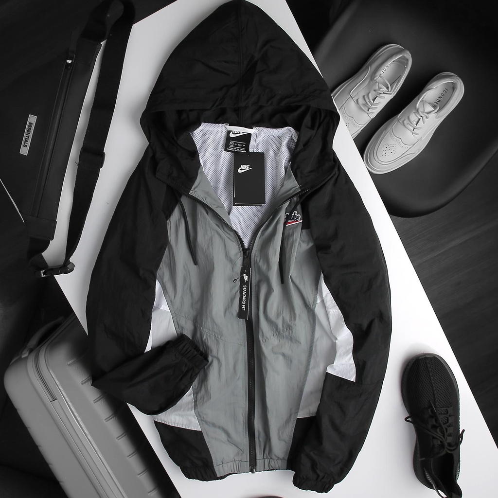 ÁO KHOÁC NIKE NSW HERITAGE WINDRUNNER  - GREY
