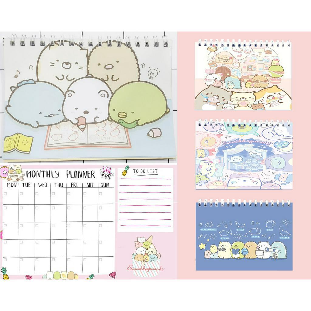 Sổ kế hoạch tháng sumikko MPI11 Monthly Planner 12 trang