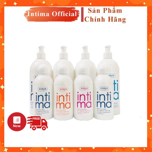 Intima Dung Dịch Rửa Vệ Sinh Phụ Nữ Dạng Sữa Ziaja Balan Bộ 4 Màu 200-500ml - Hàng Air - Đủ Bill - Date Xa