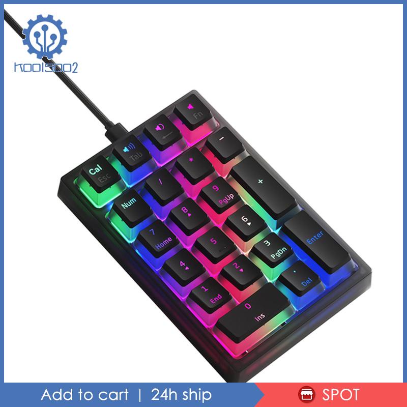 Bàn Phím Số Cơ 21 Phím Có Dây Cho Máy Tính