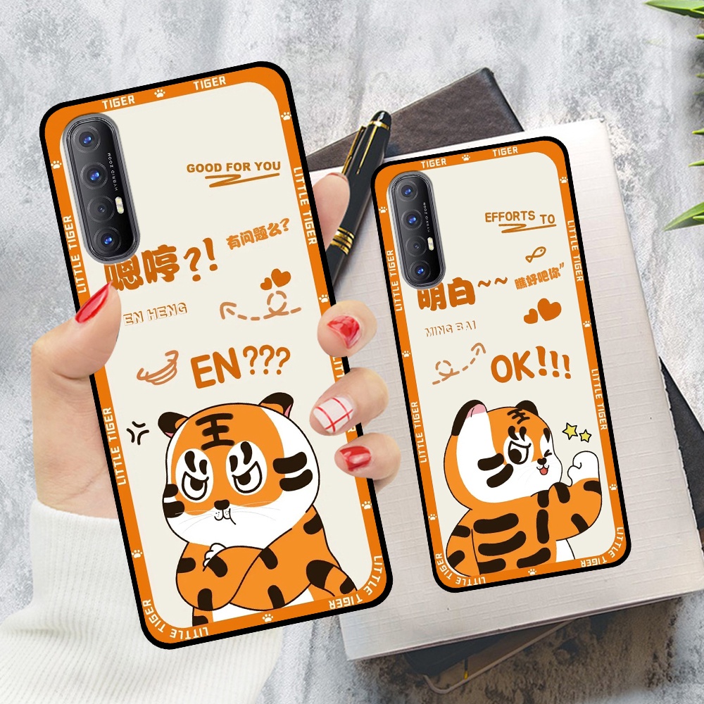 Ốp Oppo Reno 3 Pro in hình cặp đôi doremon, hổ, khủng long dễ thương