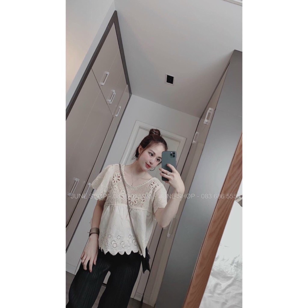 Áo ren hoa thô xinh xắn