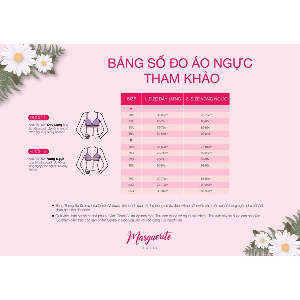 Áo ngực nữ Marguerite mút dày, có gọng, nâng đẩy ngực tối đa 33129 | BigBuy360 - bigbuy360.vn