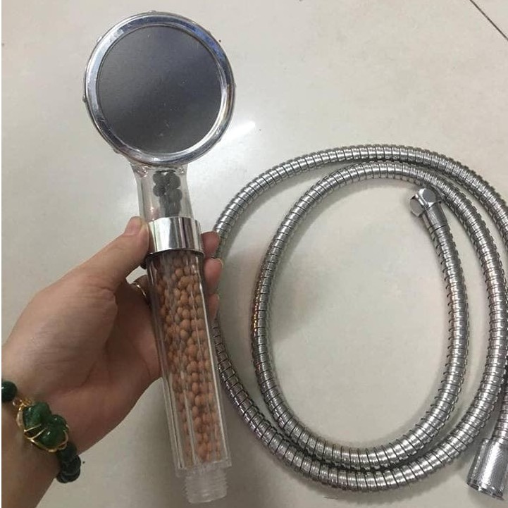 Vòi Tắm Sen Tăng Ap Inox Nhà Tắm( Bao Gồm Cả Dây)