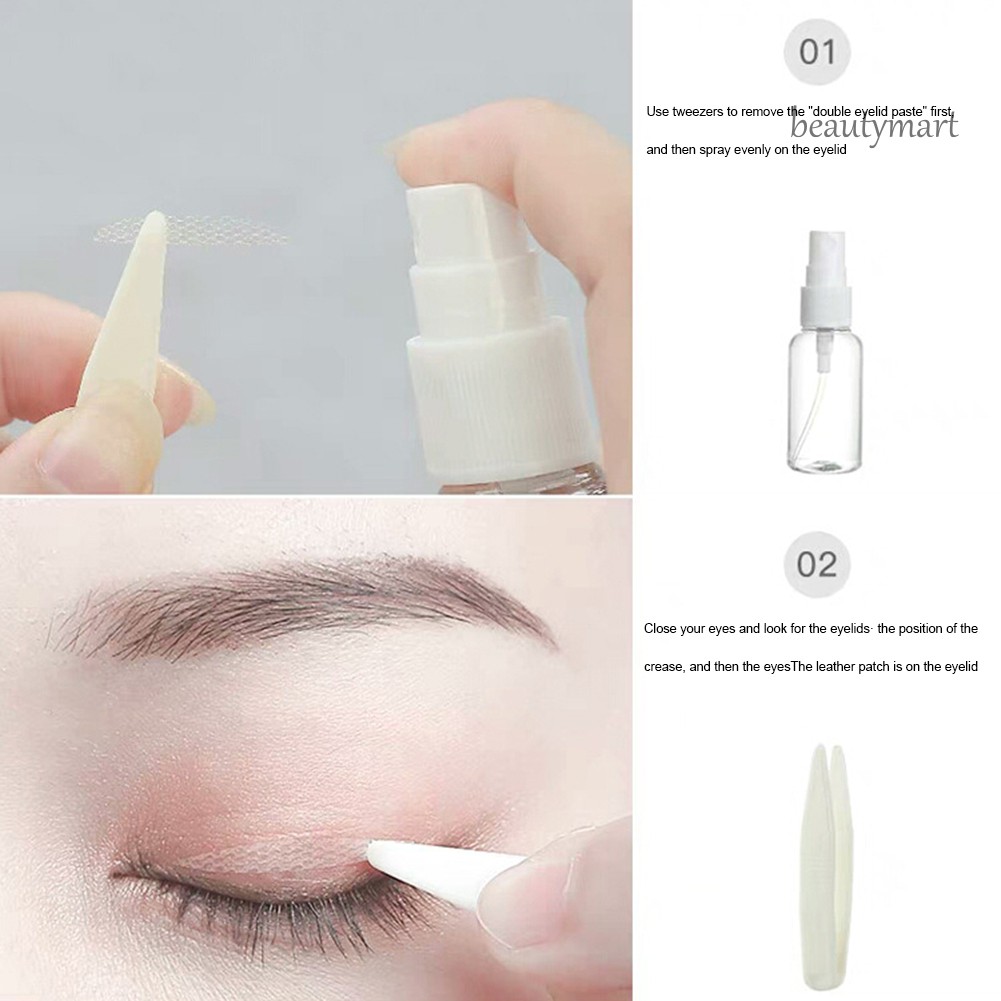 Set 48 miếng dán kích mí vô hình làm bằng vải ren
