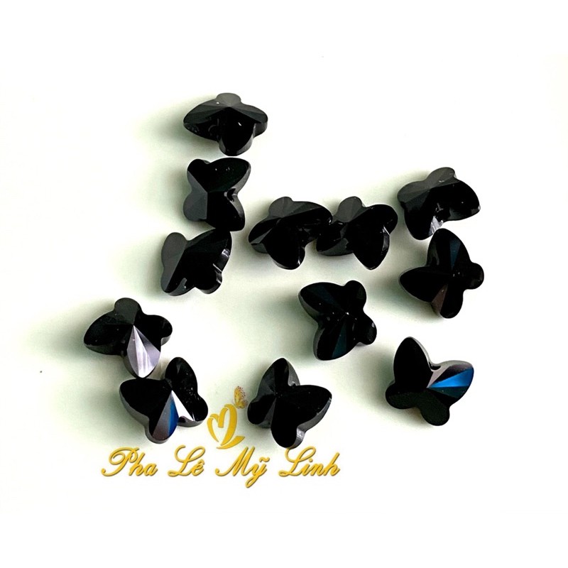 5 viên pha lê Swarovski 10mm kiểu xỏ thẳng