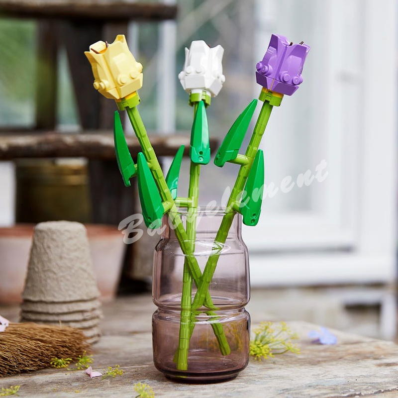 Bộ Đồ Chơi Lắp Ráp Mô Hình Bó Hoa Hồng Lãng Mạn Cho Bé