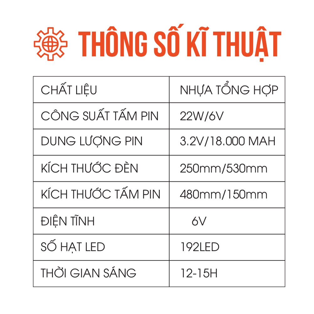 Đèn năng lượng mặt trời pin liền thể 150W, Đèn chiếu sáng đường phố năng lượng mặt trời 150W, Chống nước tiểu chuẩn IP67