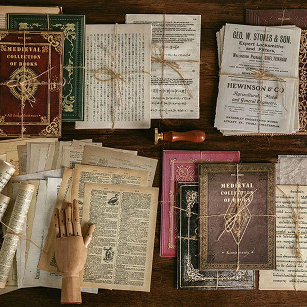 Giấy Làm Sách Thủ Công Phong Cách Trung Cổ Cổ Điển